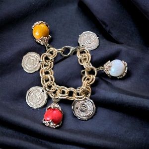 Vintage Jacky De G Paris charm bracelet